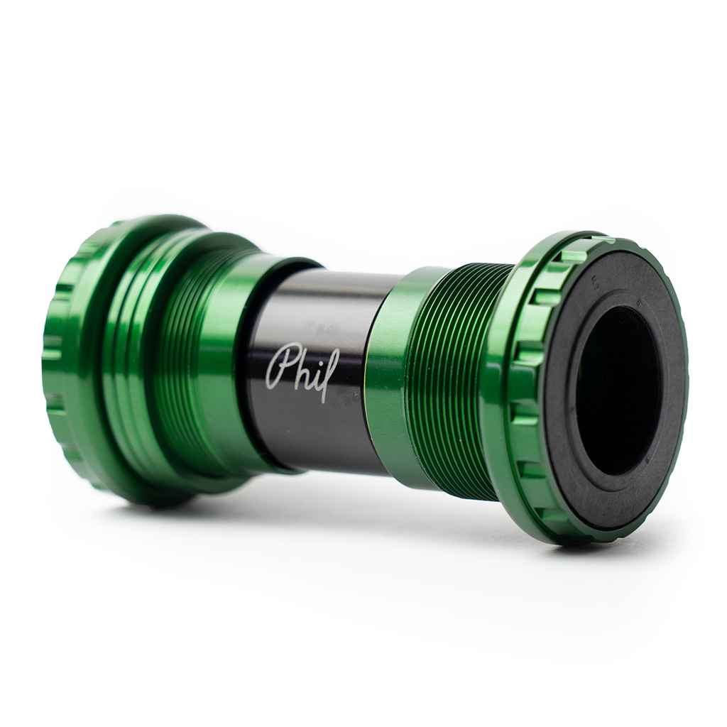 PHILWOOD* outboard bottom bracket (aluminum/green) - BLUE LUG