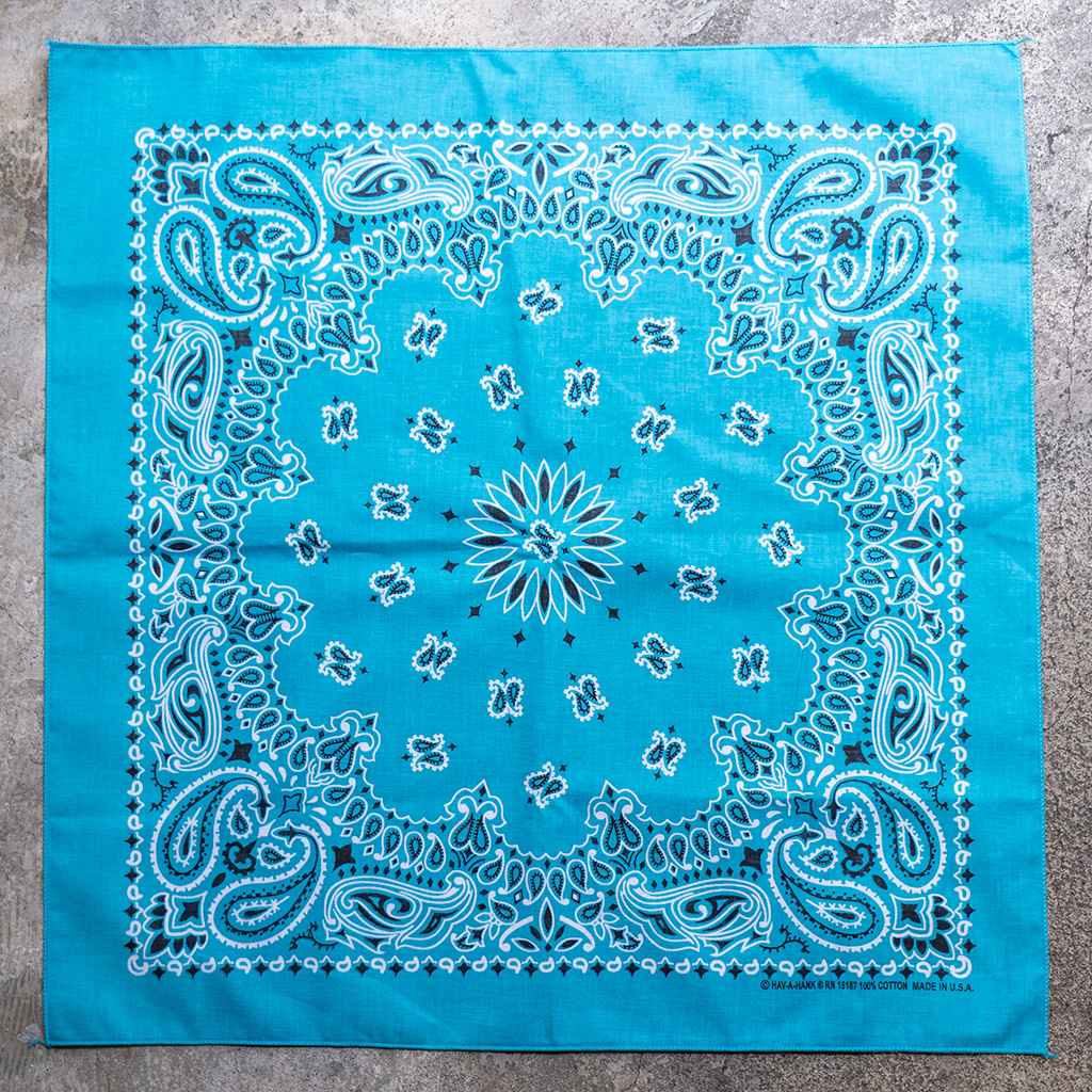 BL SELECT* bandana (paisley/turquoise) - BLUE LUG ONLINE STORE