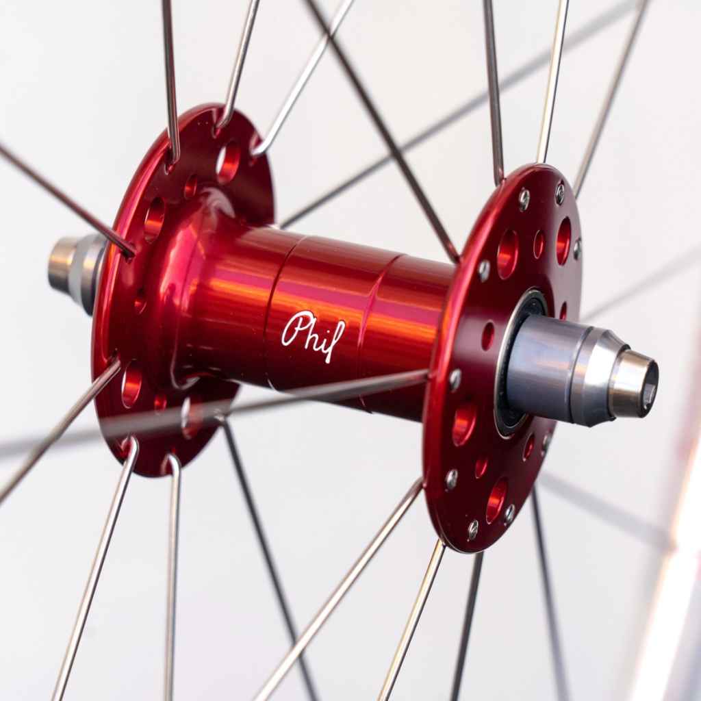 VELOCITY×PHILWOOD* a23 pro track wheel front (polish/20h) - BLUE