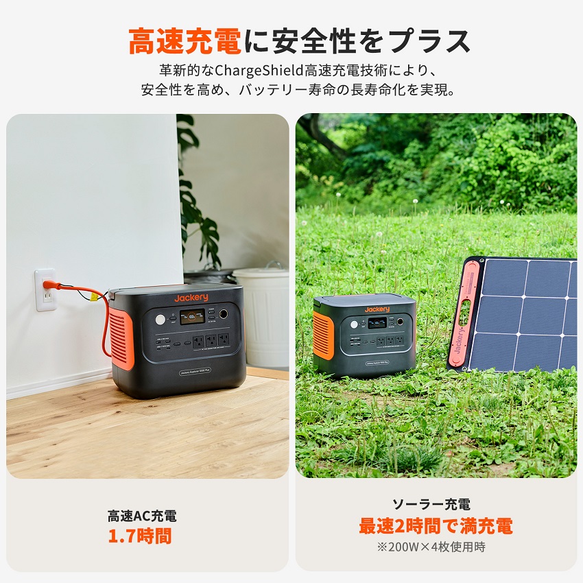 Jackery ポータブル電源 1000 Plus JE-1000C □納期約1～2週間