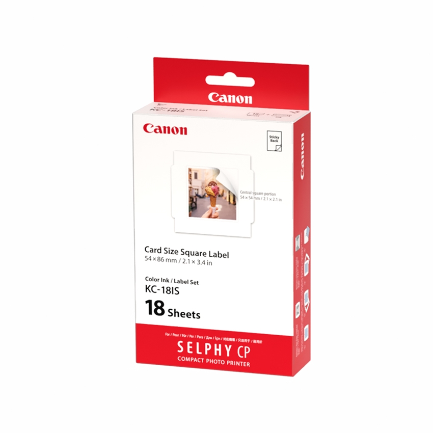 カラーインク/スクウェアラベルセット KC-18IS(カードサイズ正方形