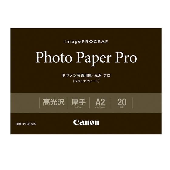 販売終了】写真用紙・光沢プロ〔プラチナグレード〕 PT-201 A2 (20