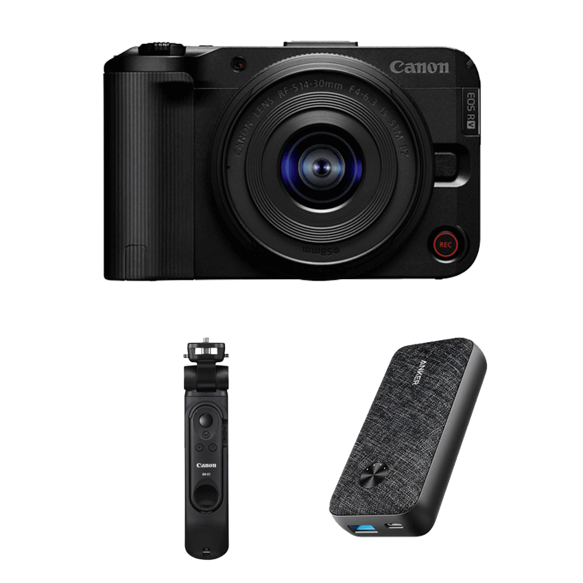 EOS R50 V・RF-S14-30 IS STM PZレンズキット＋ﾄﾗｲﾎﾟｯﾄﾞｸﾞﾘｯﾌﾟ＋ﾓﾊﾞｲﾙ