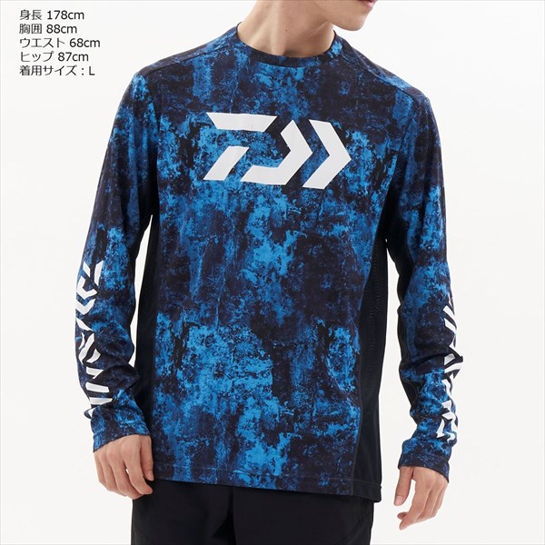 ダイワ ウェア DE-3823 ロングスリーブゲームシャツ ボトムホワイト(L