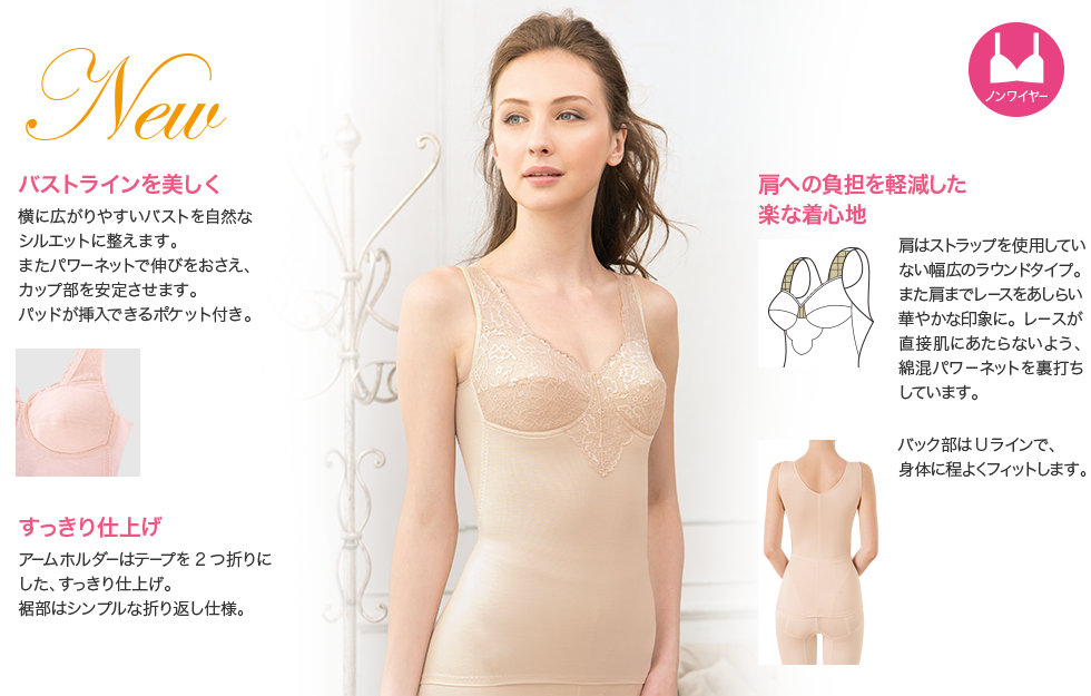 優しい肌あたりと軽やかなフィット感。「ファーチェ」 ｜ シャルレ