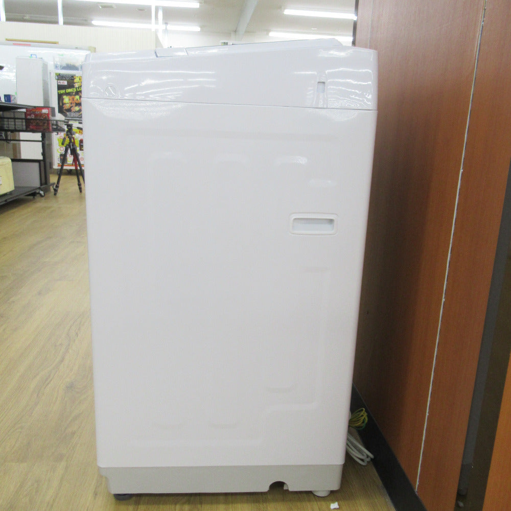 NITORI ニトリ 洗濯機 縦型全自動 6.0kg ホワイト ガラス扉 ステンレス