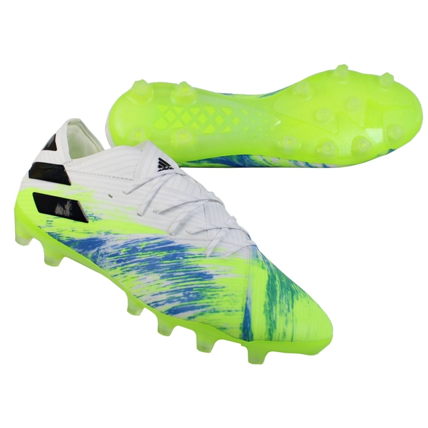 ネメシス 19.1 AG フットウェアホワイト×シグナルグリーン | ゲキサカ