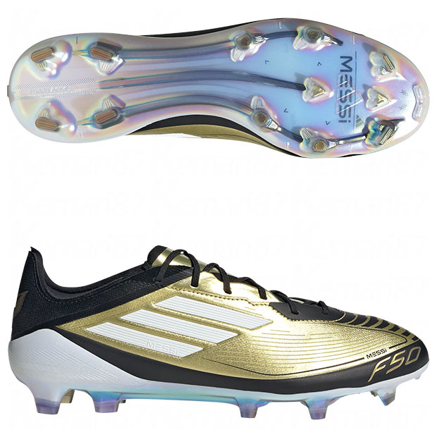 F50 MESSI ELITE FG ゴールドメタリック×フットウェアホワイト