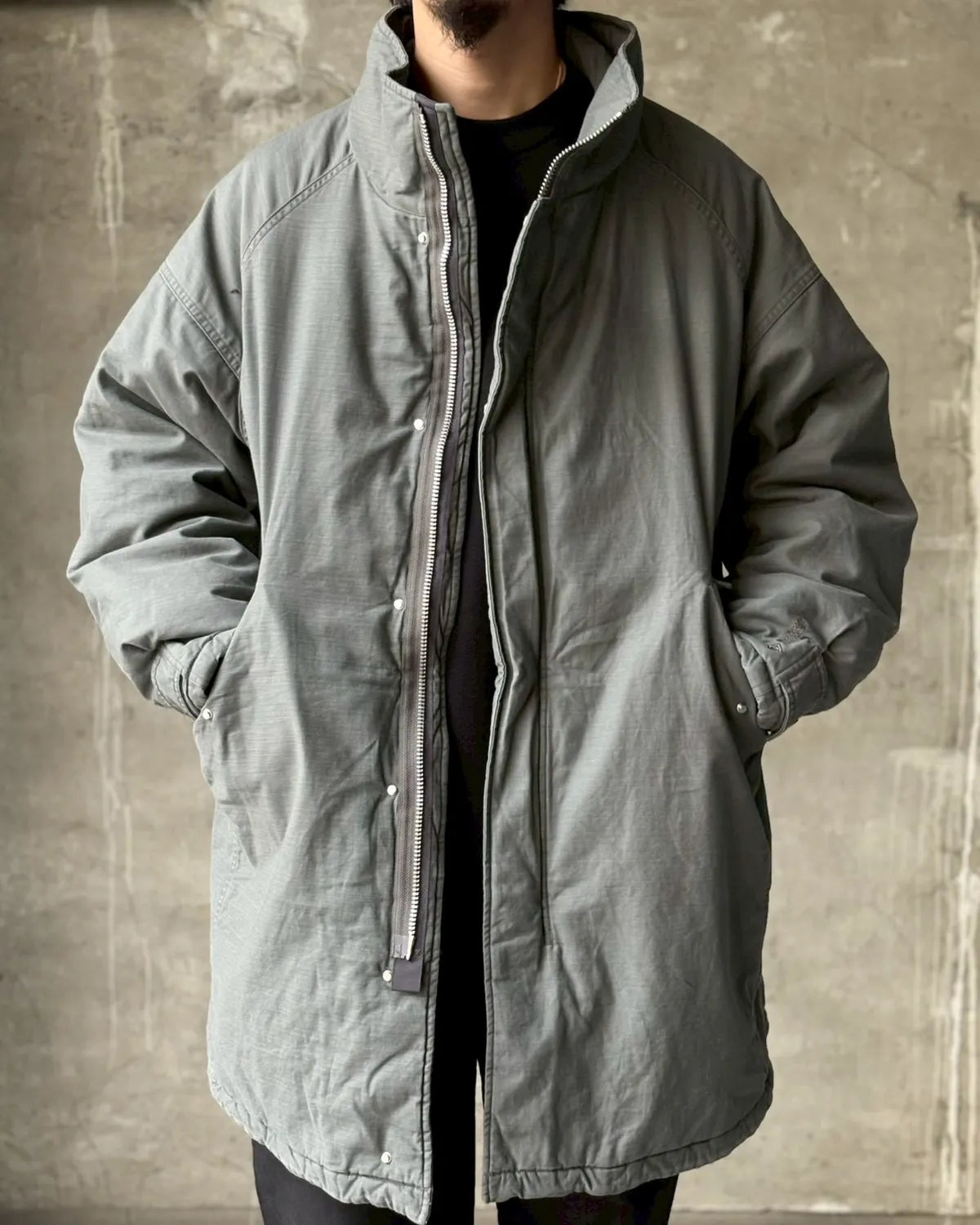 NONNATIVE（ノンネイティブ）/ TROOPER PUFF COAT COTTON BACKSATIN