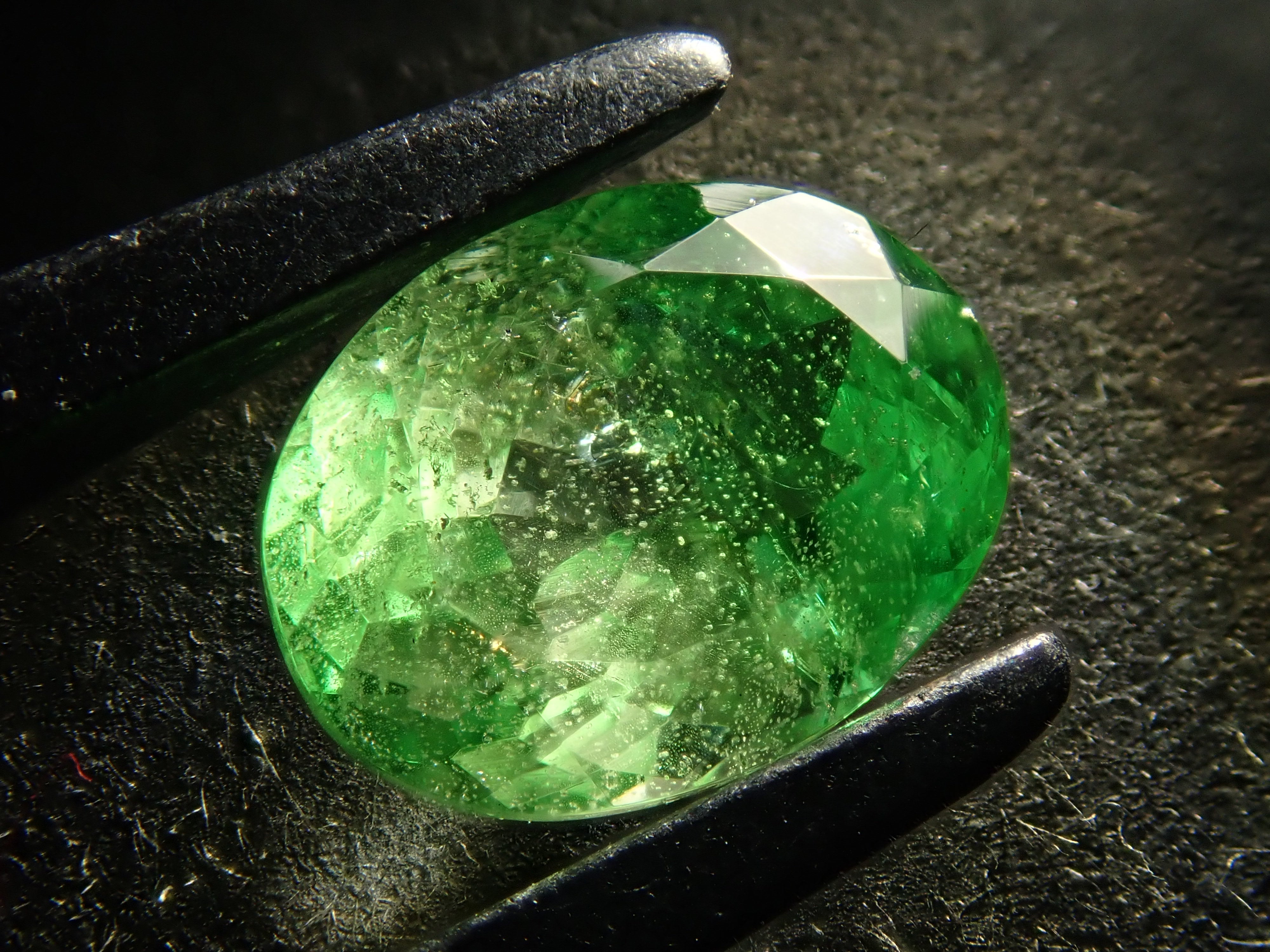 タンザニア産バイカラーグロッシュラーガーネット 1.359ctルース