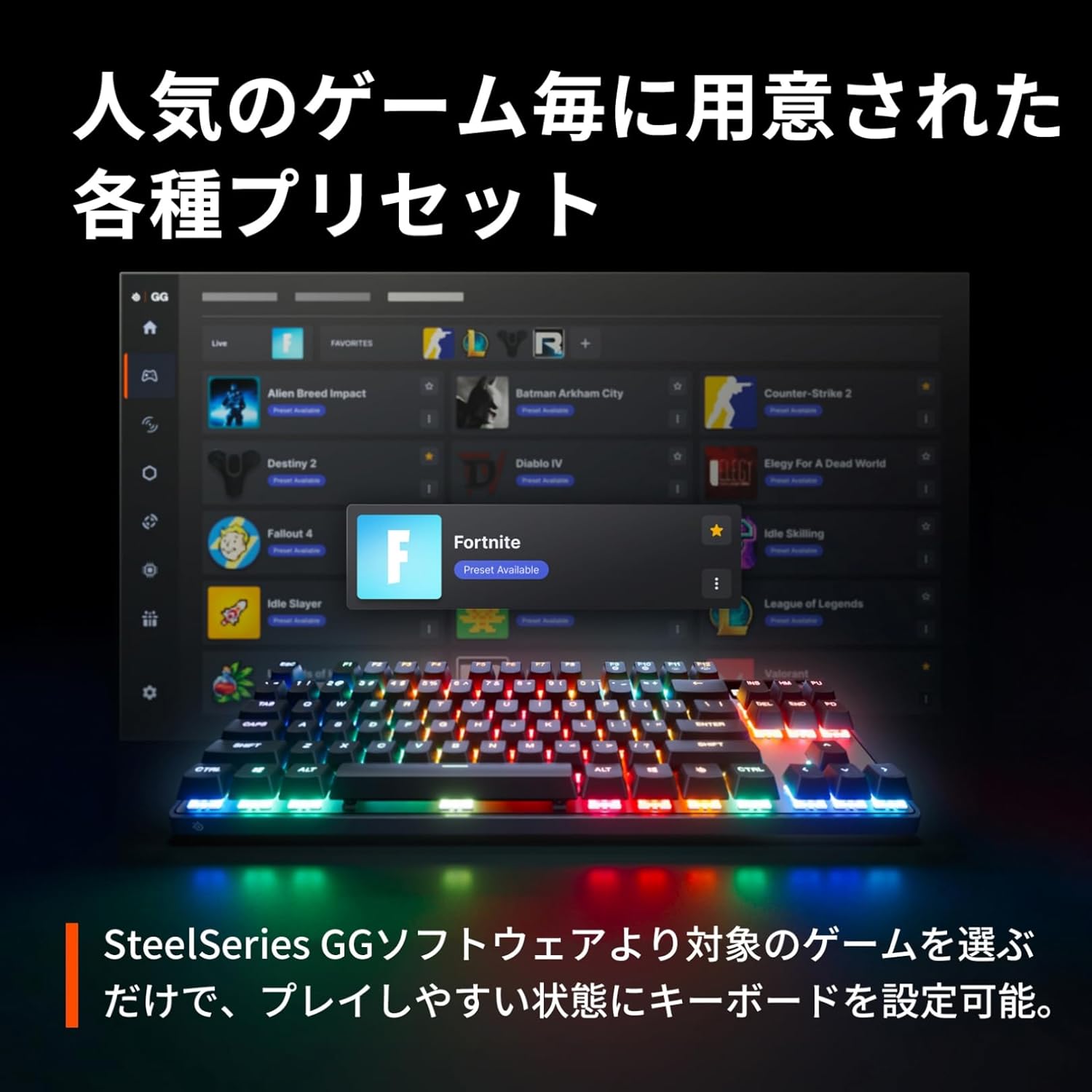 SteelSeries Apex Pro TKL Wireless Gen3 ワイヤレス ゲーミング