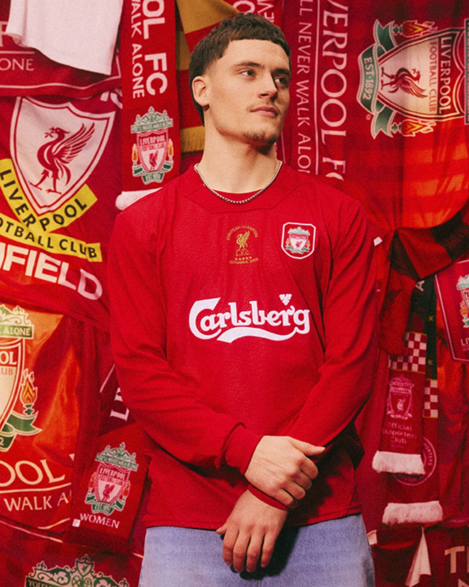 LFC Mens Retro 2005 Istanbul Long Sleeve Shirt