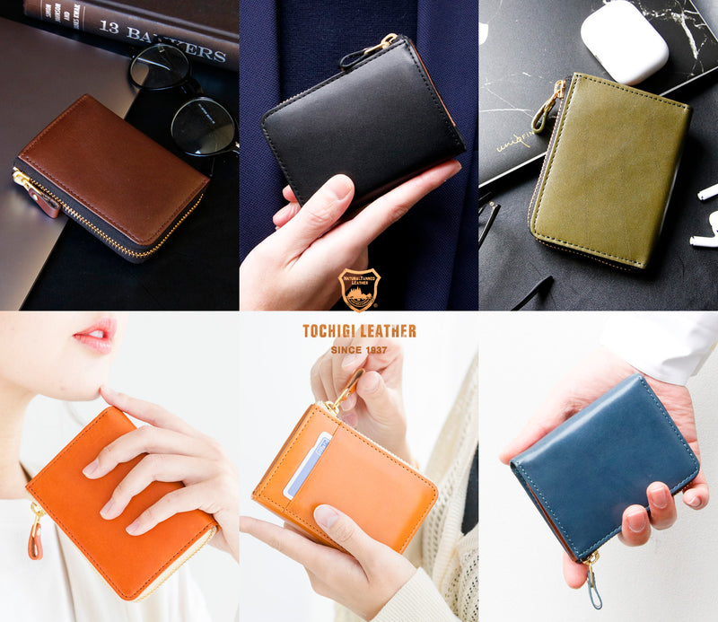 お札が折れない構造でサッと使い易いL字ファスナーミニ財布 SATTO L