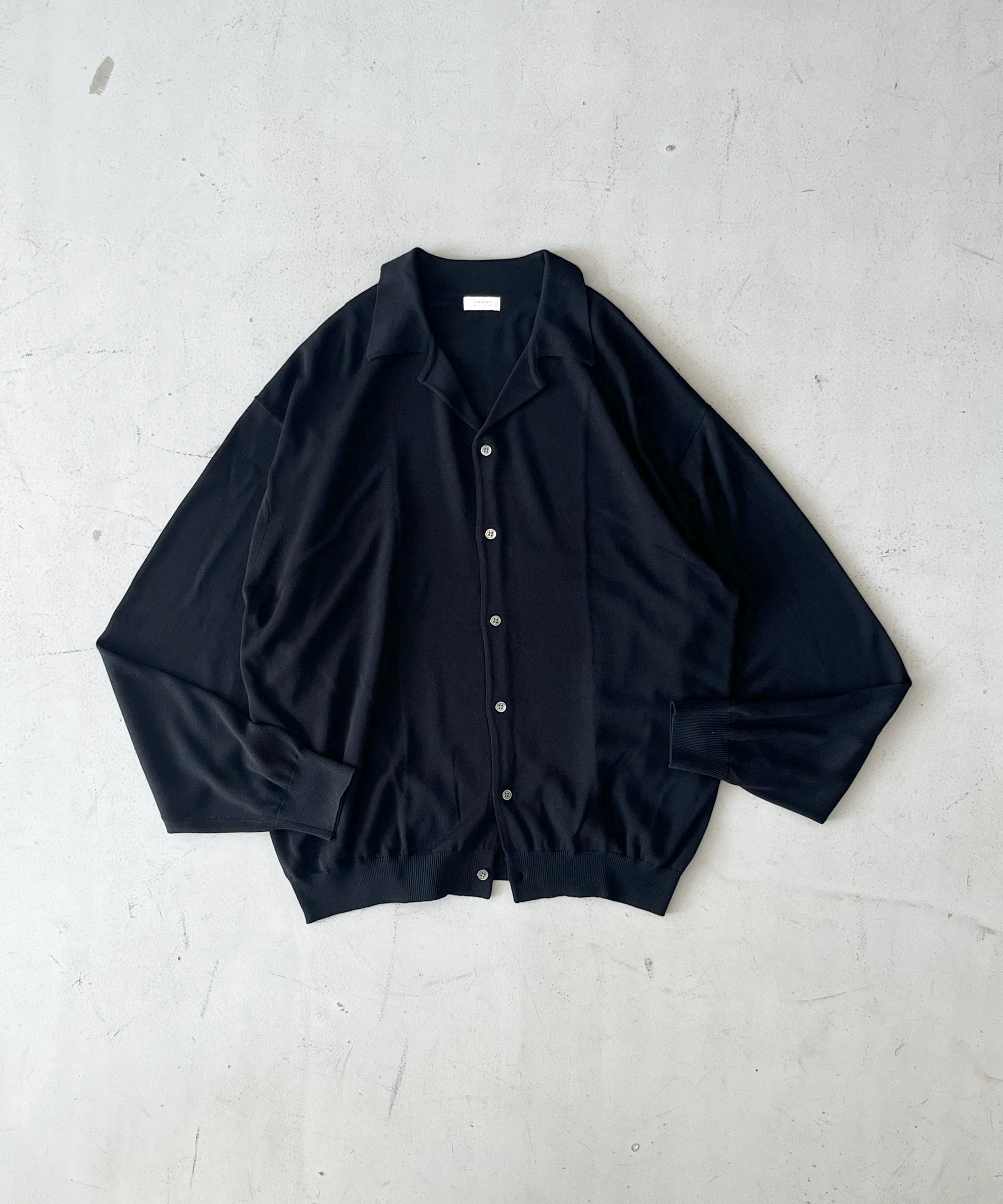 crepuscule【クレプスキュール】【EXCLUSIVE】Open collar knit shirt
