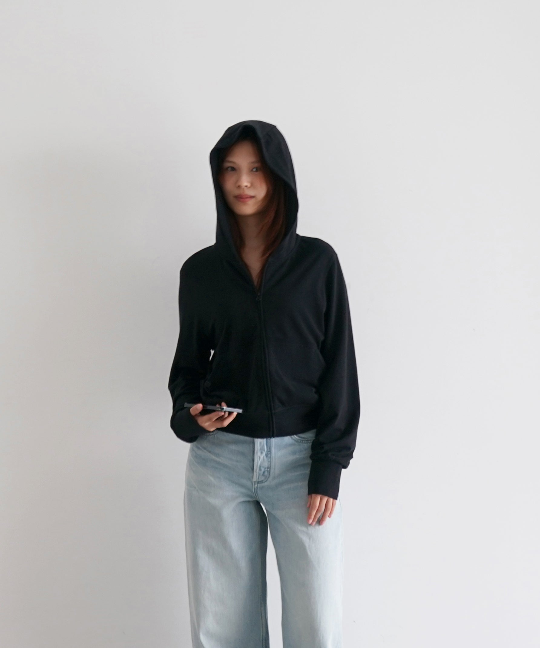 Fax Copy Express【ファックスコピーエクスプレス】Flow zip-up hoodie