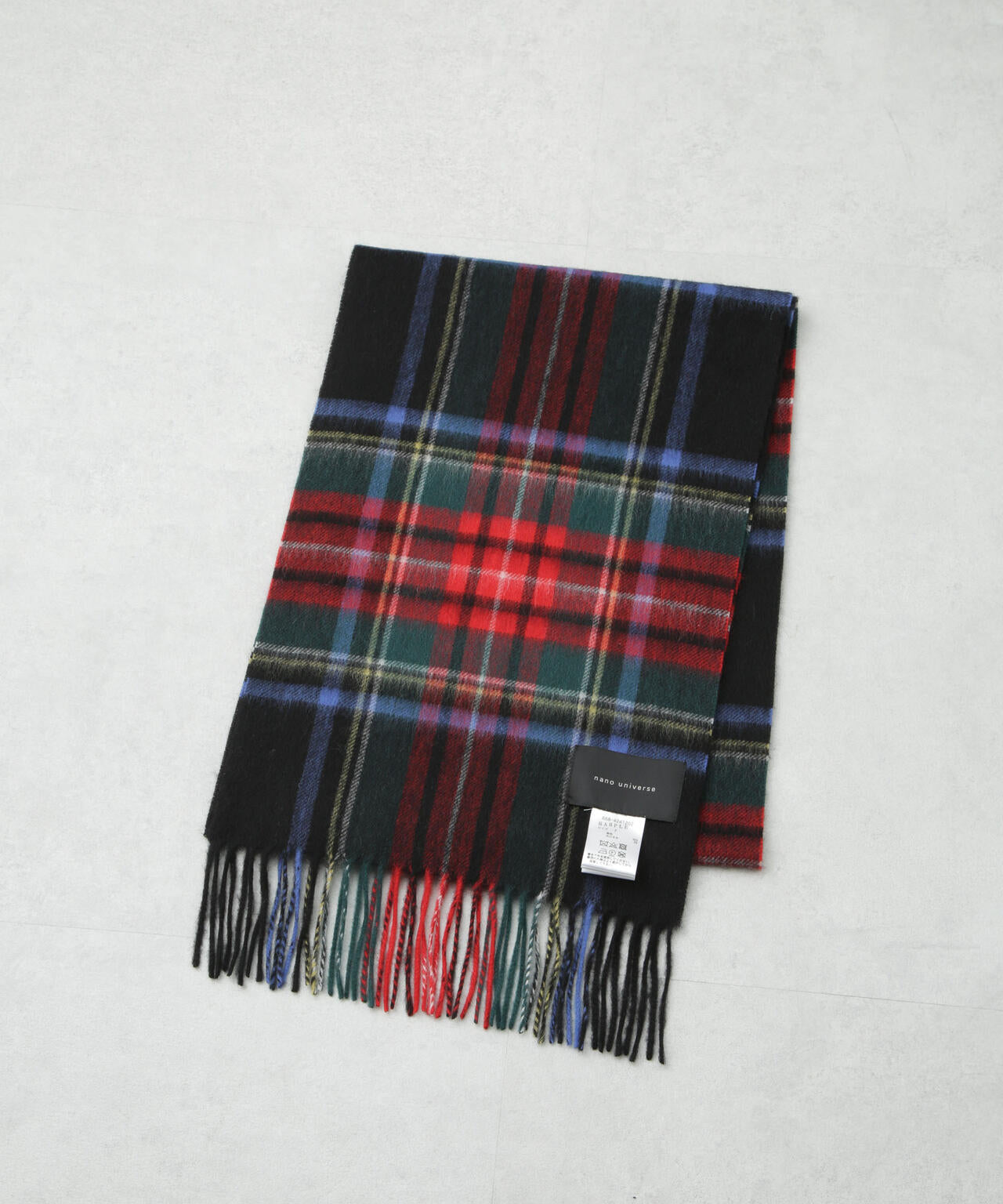 ソフトカシミヤ ブレンド チェックマフラー