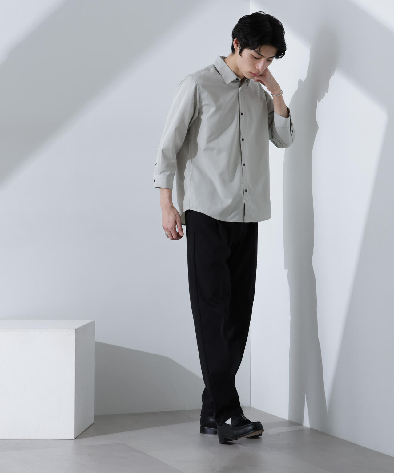 スタンダード レギュラーカラー シャツ / 7分袖