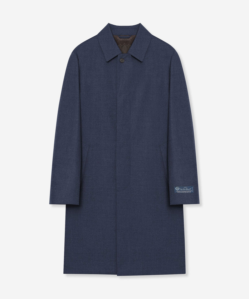 DUNFORD】【Loro Piana Fabric】ウールツイルステンカラーコート