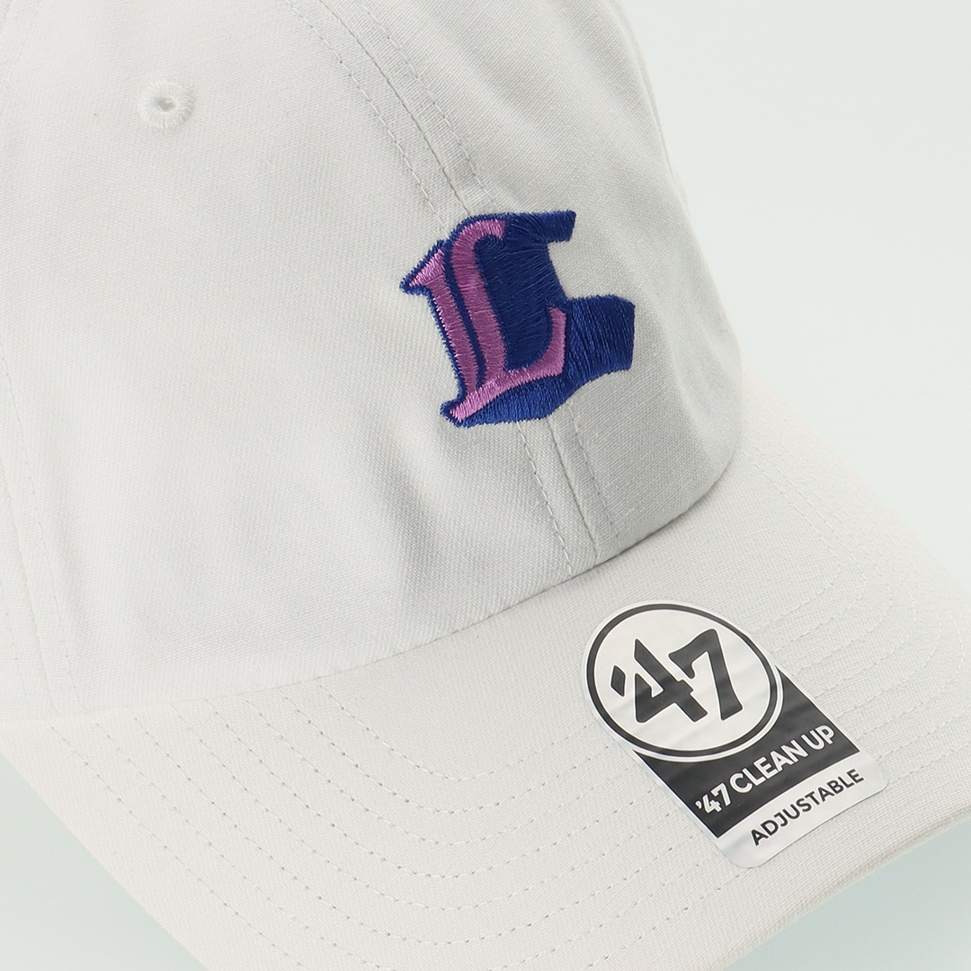 47×LIONS CLEAN UP White Logo Royal: キャップ | 埼玉西武ライオンズ
