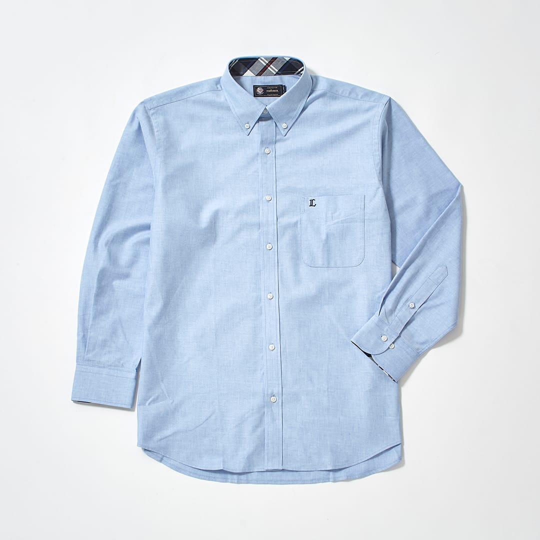 NEWYORKER×LIONSコラボレーション オックスフォードシャツ(サックス