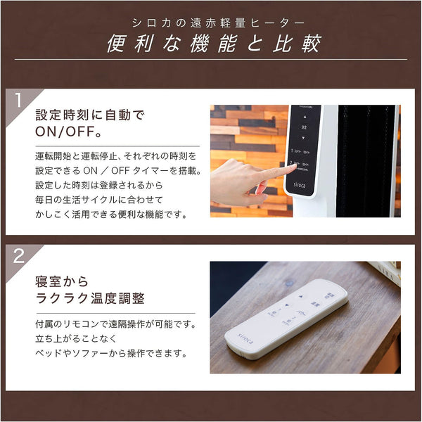 遠赤軽量ヒーター かるポカ SN-M351 | シロカオンラインストア
