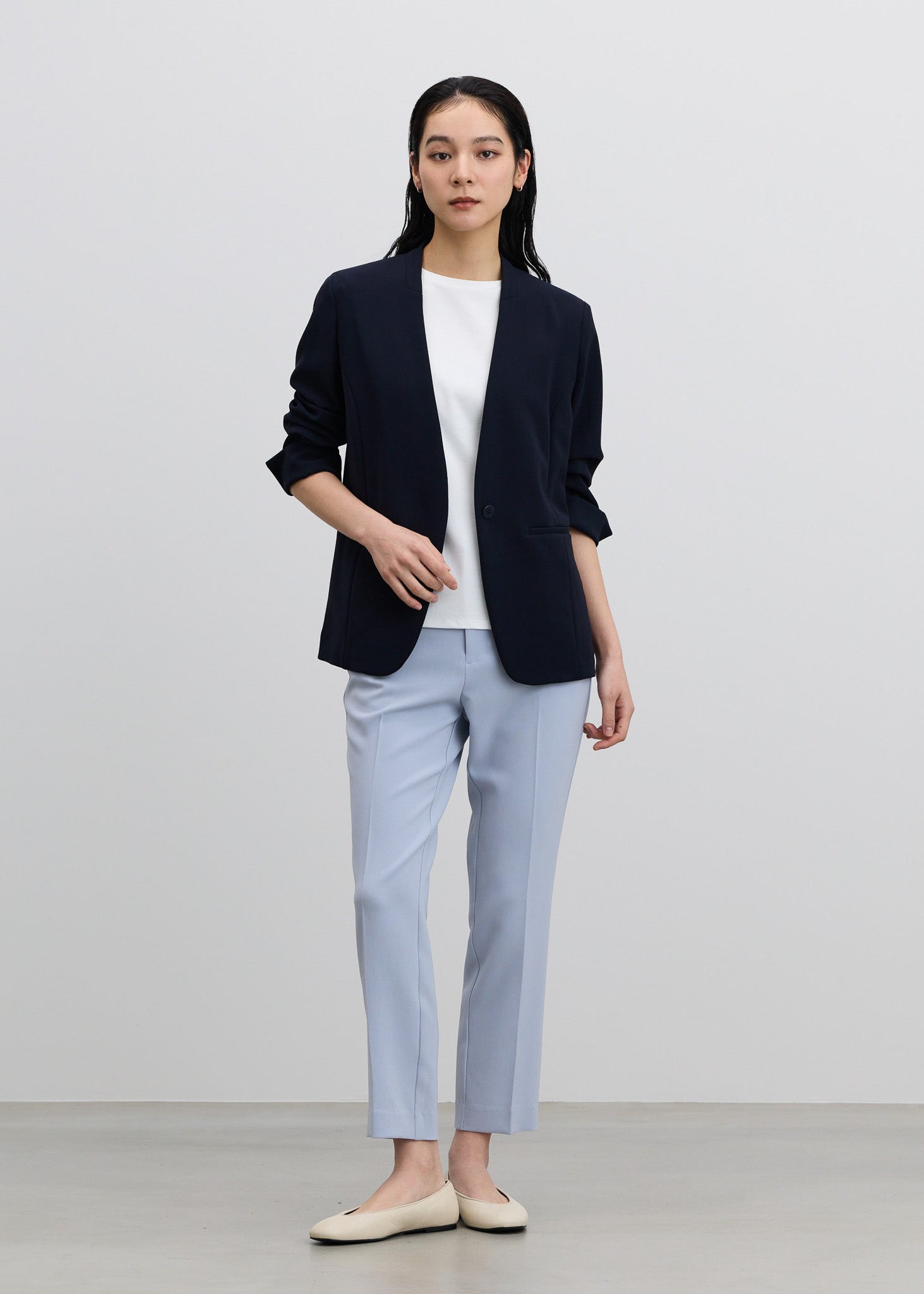 ノーカラージャケット - SOÉJU online store｜上質な大人の女性のため