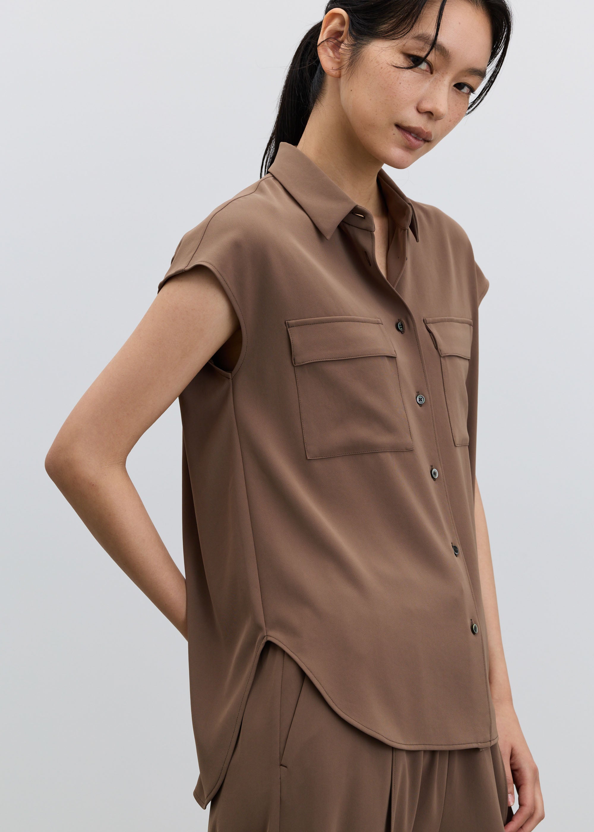 ヴィンテージサテンシャツ - SOÉJU online store｜上質な大人の女性の