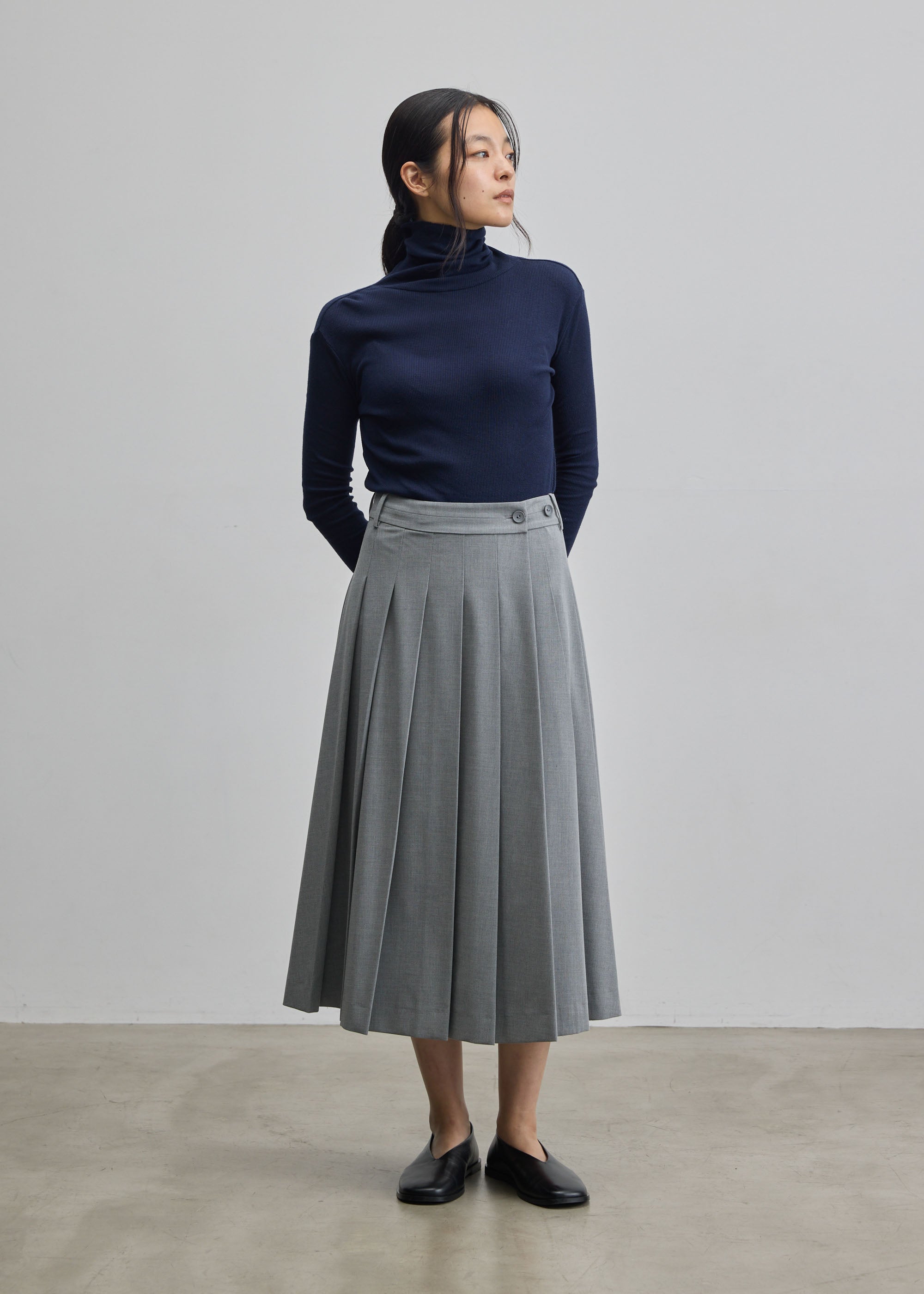 カシミヤ混タートルネックカットソー - SOÉJU online store｜上質な