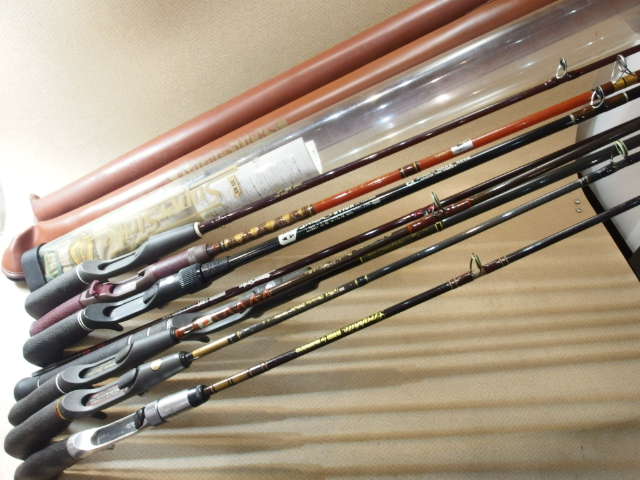 シマノ , ダイワ , スミス など オールドバスロッド 9本入荷