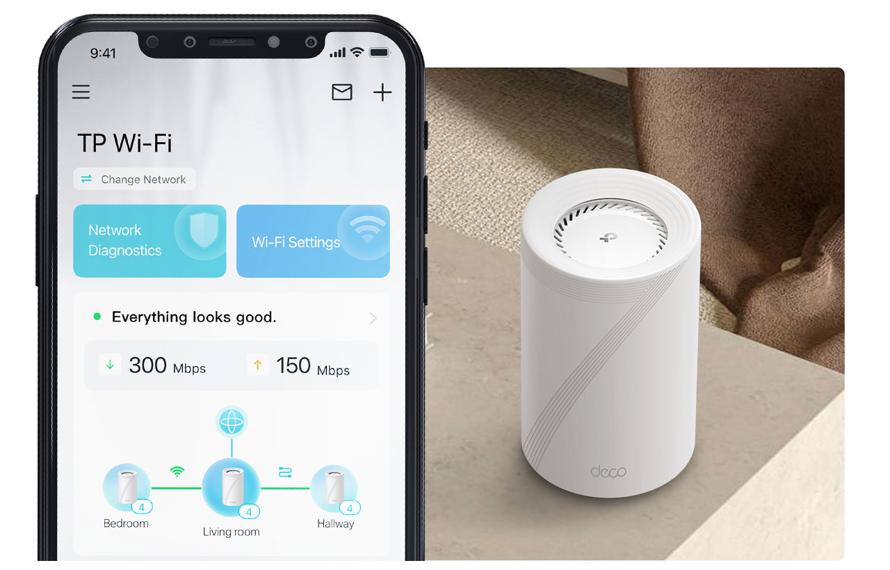 Deco BE75 | BE17000 Tri-Band Whole Home Mesh WiFi 7 System | TP
