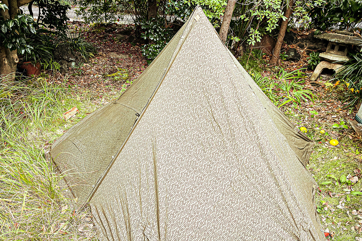 軍幕冬キャンプ仕様！東ドイツ軍幕3枚フルクローズの張り方