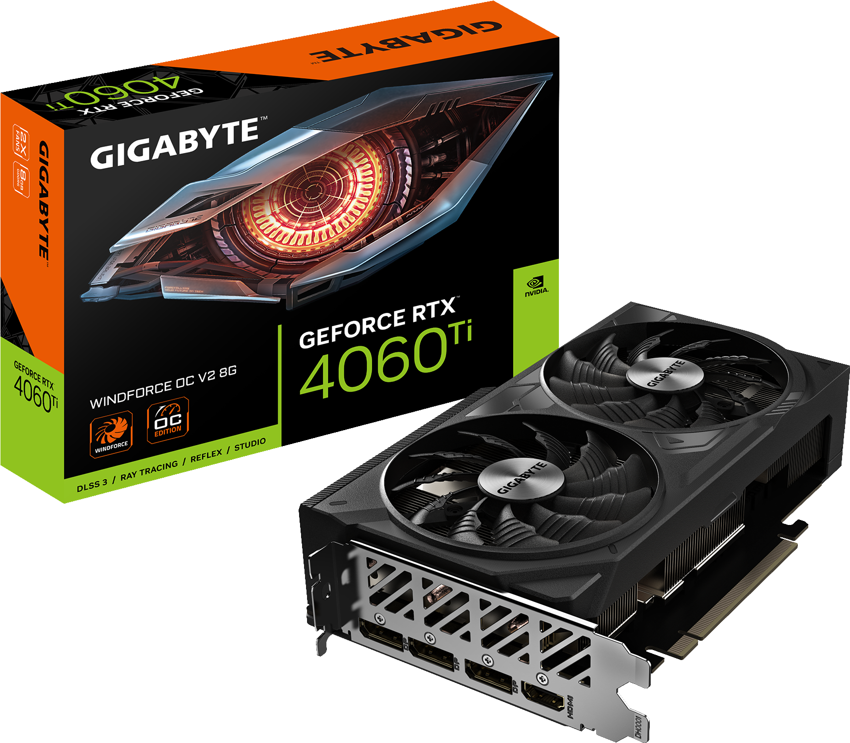 GeForce RTX™ 4060 Ti WINDFORCE OC V2 8G - GIGABYTE Global