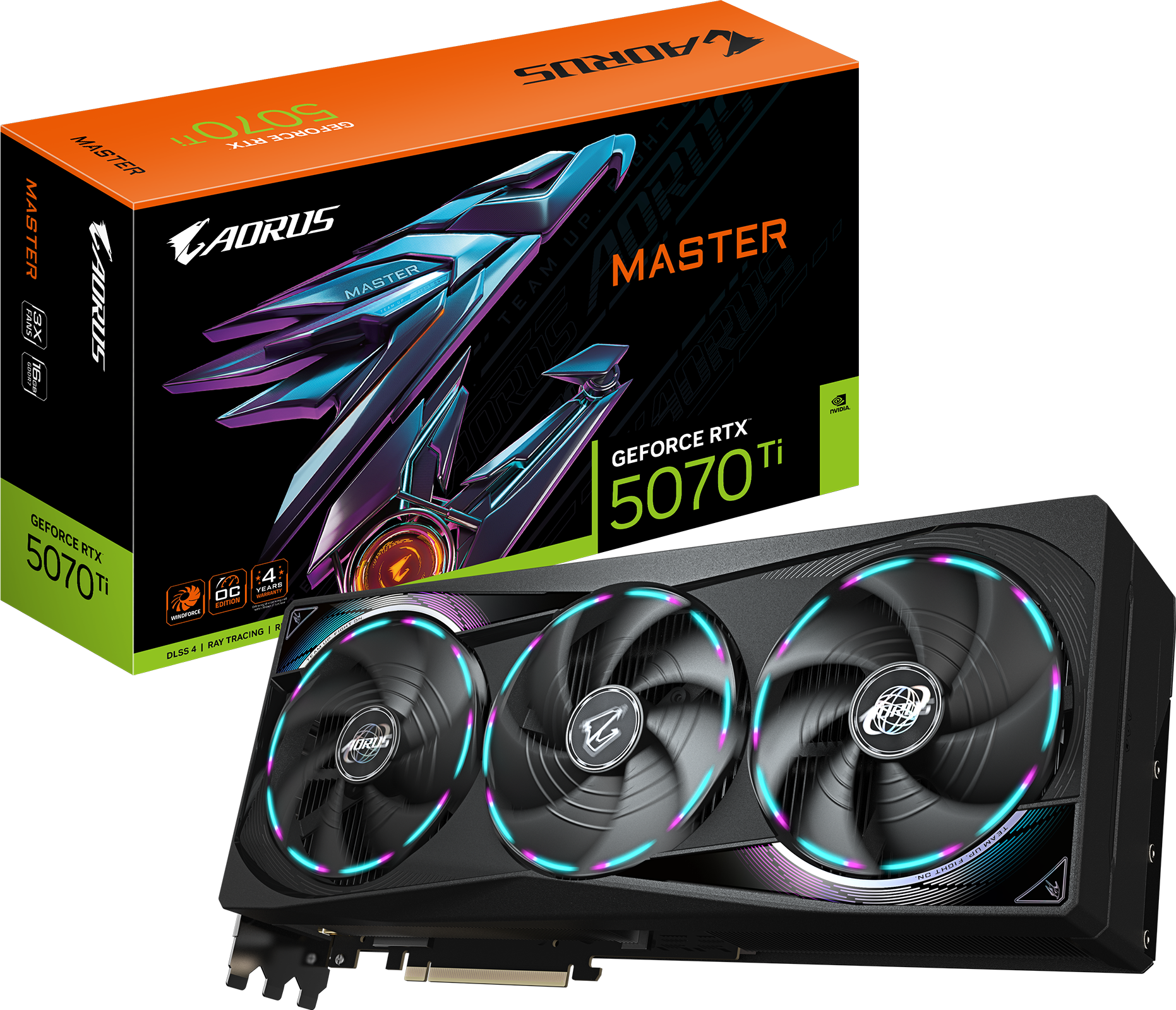 AORUS GeForce RTX™ 5070 Ti MASTER 16G - GIGABYTE Global