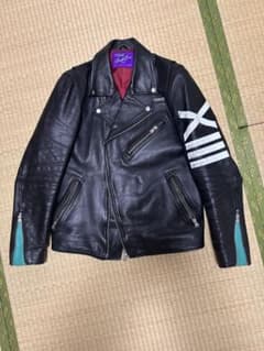 RADIO EVA エヴァ13号機 マリ着用 本革ダブルライダースジャケット L