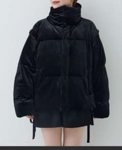 Kastane 袖取り外し可/2WAY ベロアパディングブルゾン - メルカリ