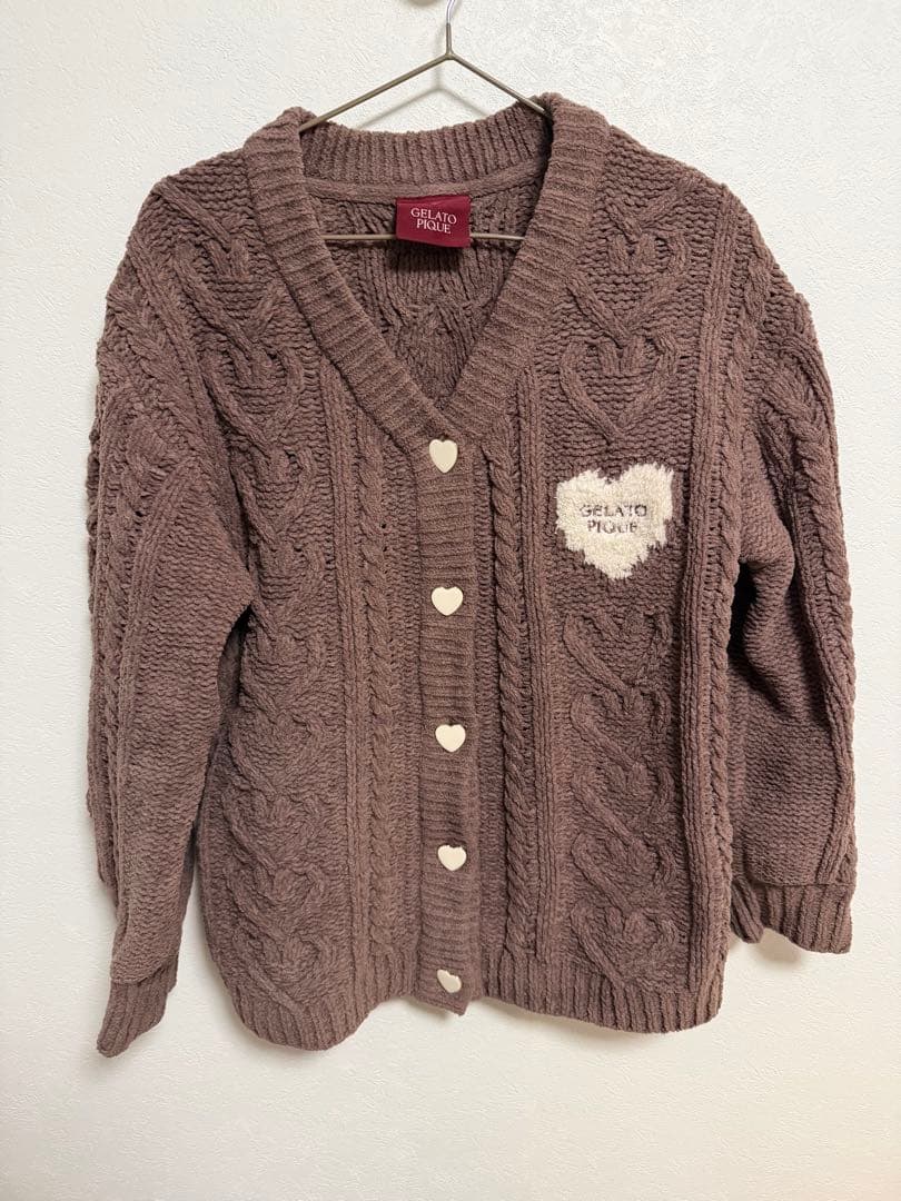 gelatopique バレンタイン セットアップ ハートアラン ブラウン - メルカリ