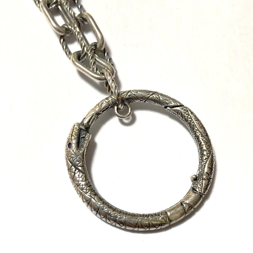 2026年最新gucci GUCCI グッチ ウロボロス 約61cm シルバー ネックレス