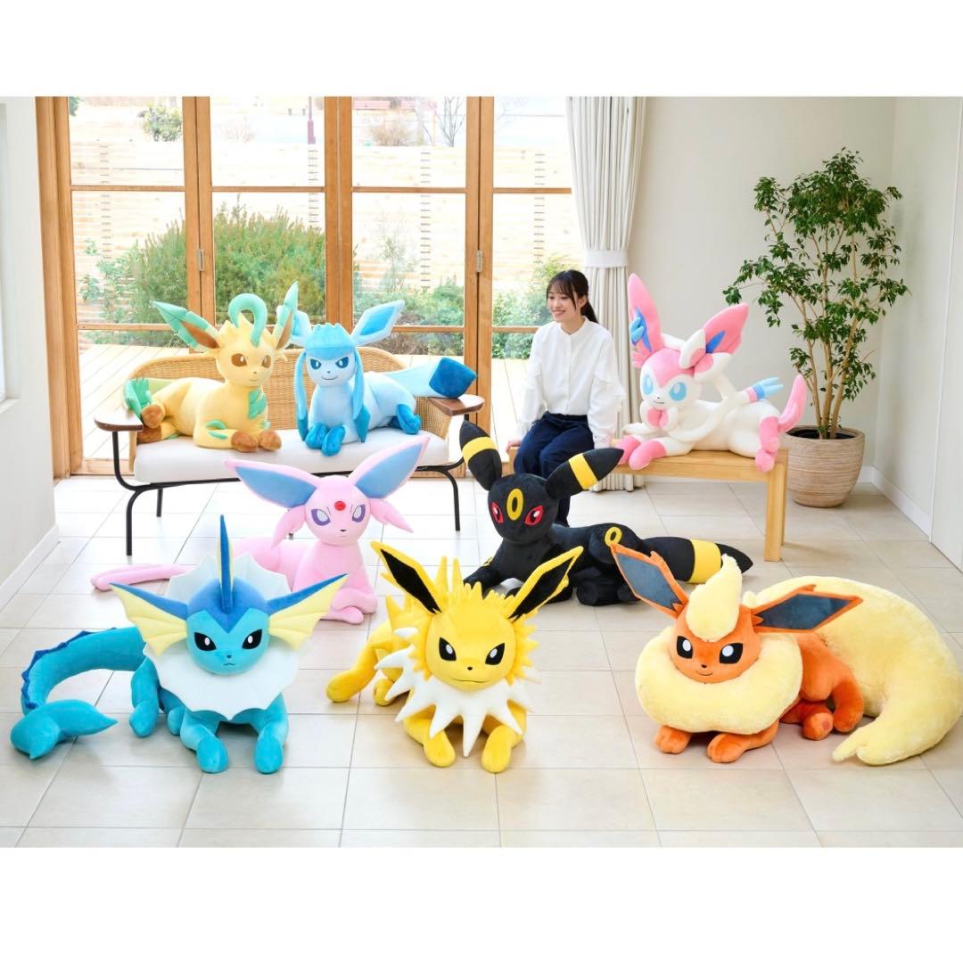 ポケモンセンター ぬいぐるみ等身大エーフィ 寝そべり - メルカリ