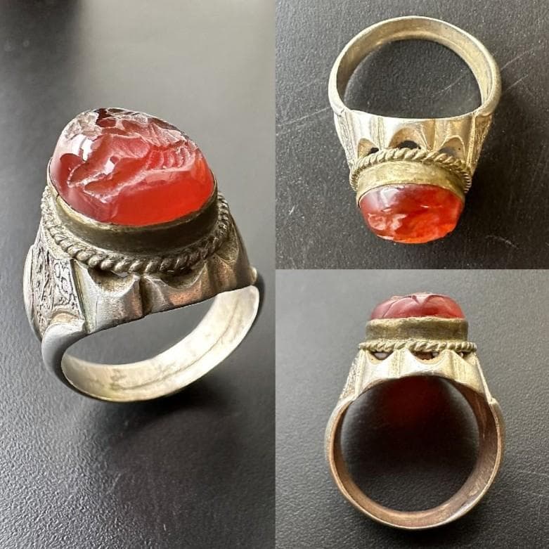 ビザンツ シルバーリング カラーストーン 銀 指輪 パワーストーン 1549