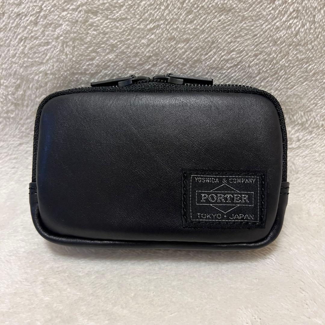 未使用級 希少】ポーター アルーフ マルチコインケース カーフレザー