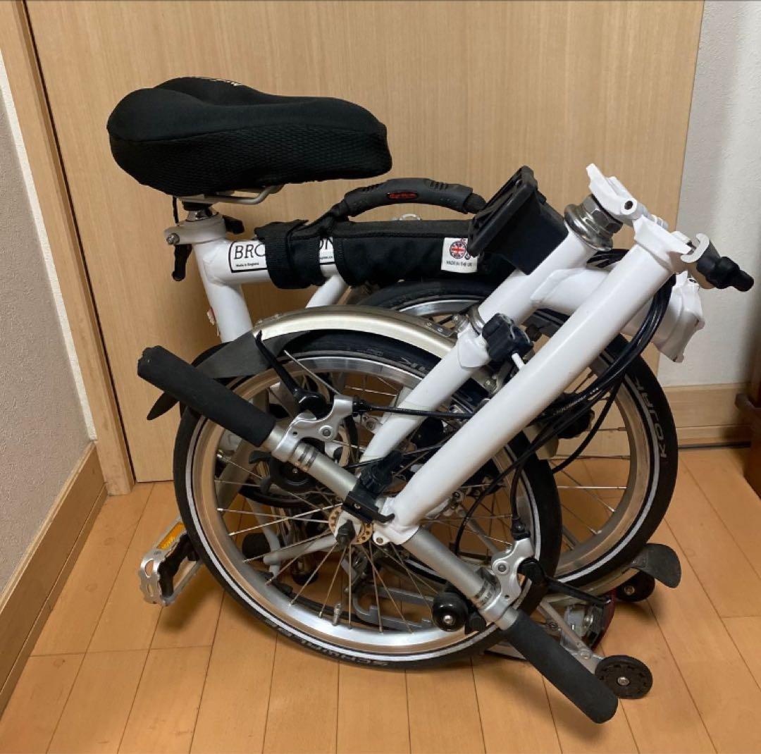 BROMPTON S6R ホワイト　プロンプトンの折りたたみ自転車 BROMPTON ( ブロンプトン ) 折りたたみ自転車 C Line EXPLORE LOW S6L