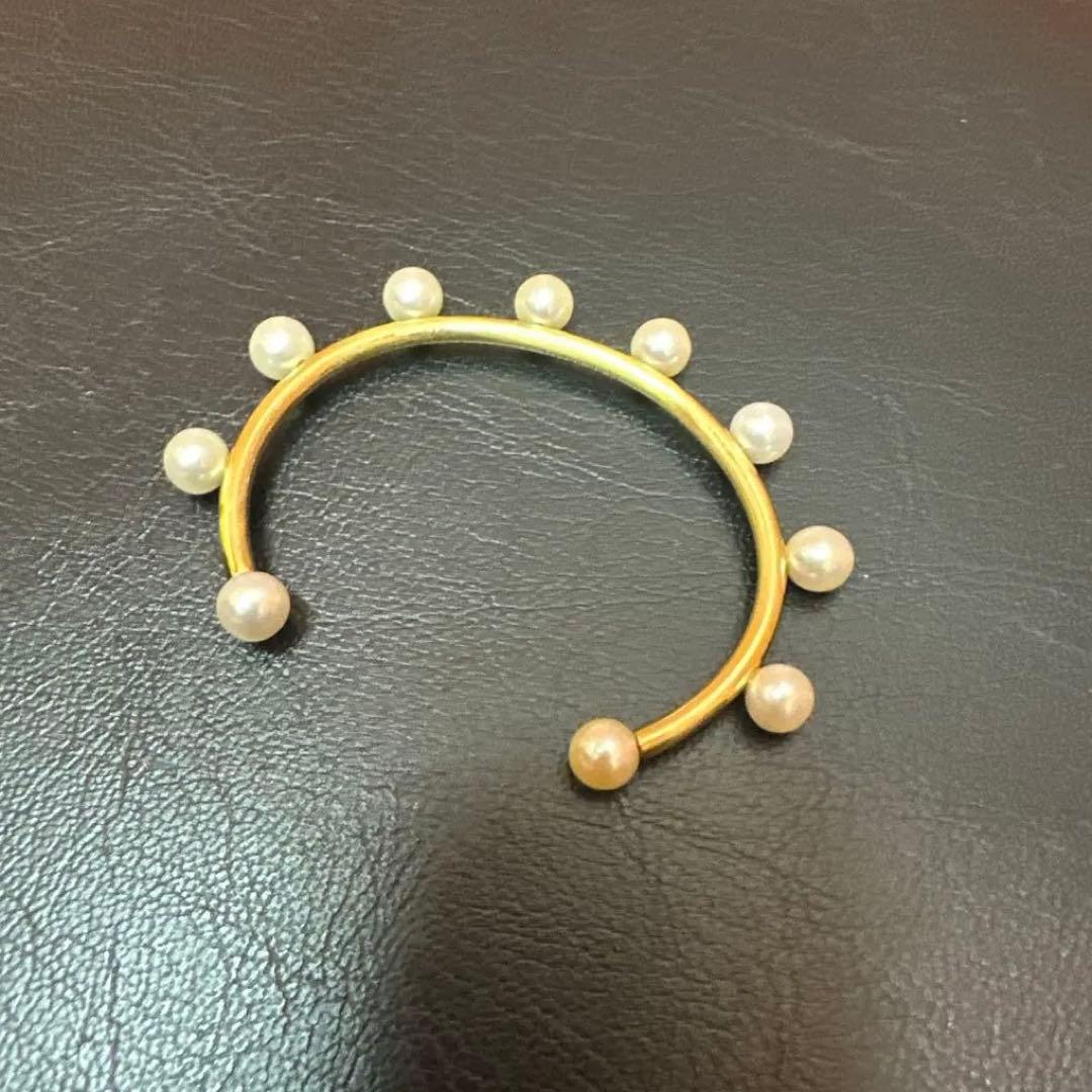 まる様 bijou de M ビジュードエム パールゴールドブレスレット - メルカリ
