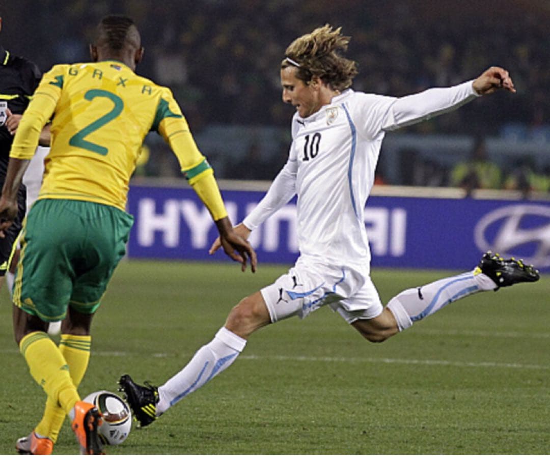 2010 ワールドカップパッチ付 ウルグアイ代表 フォルラン#10 MVP受賞