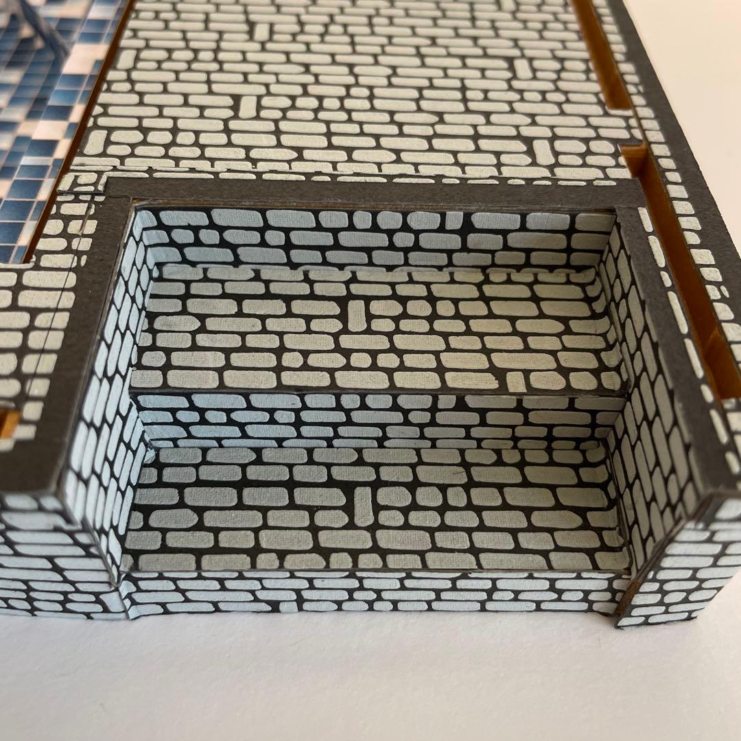 リーメント シルバニア ミニチュア 背景付○温泉 銭湯ガチャ ミニリカ