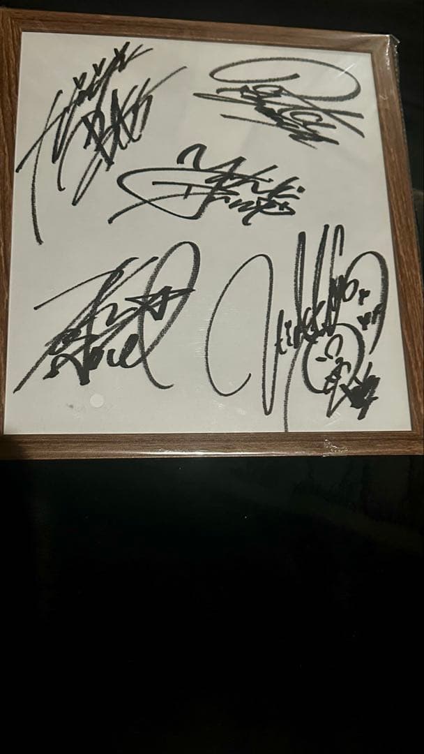 X 直筆サイン色紙(額装) ポスター、フライヤー付　X JAPAN