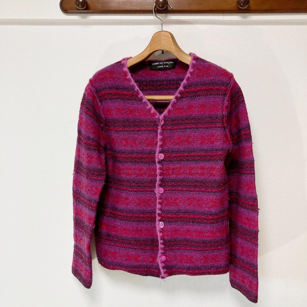 1999 COMME des GARONS HOMME PLUS カーディガン Vertical Rags - Comme des Garcons Homme Plus Layered Hybrid