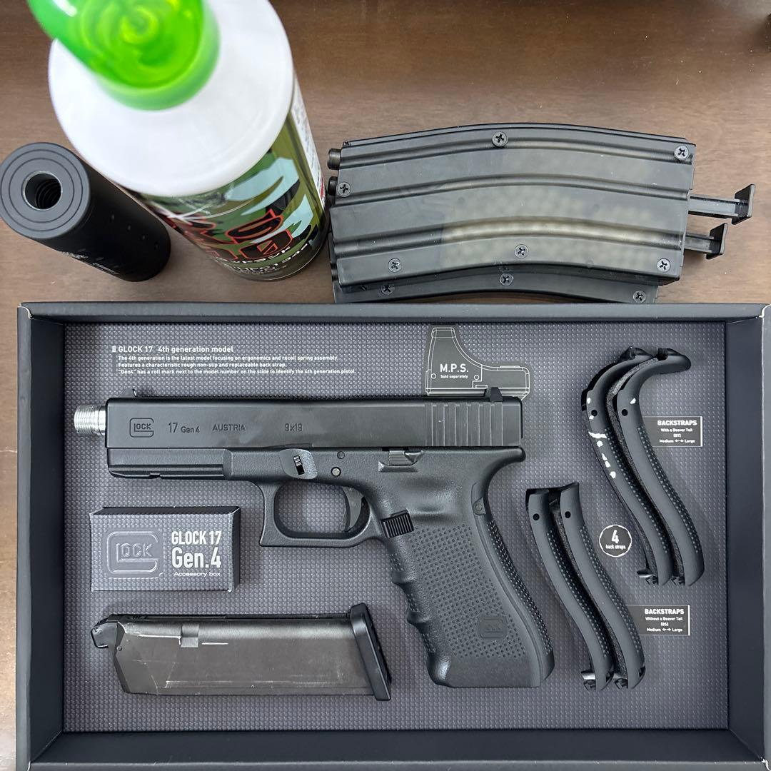 tokyo marui GLOCK 17 Gen.4 (カスタム済) セット Nova CNC Aluminum G17 MOS Slide Kit for Tokyo Marui G17 Gen4 GBB