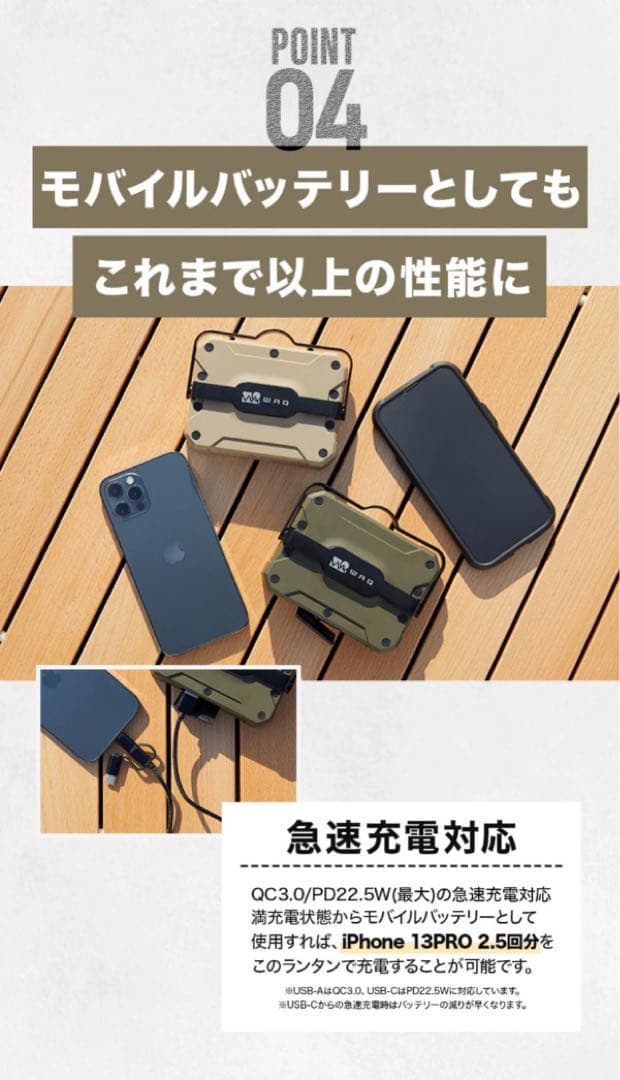 新品未開封】WAQ LED LANTERN 2 カモフラ柄 - メルカリ