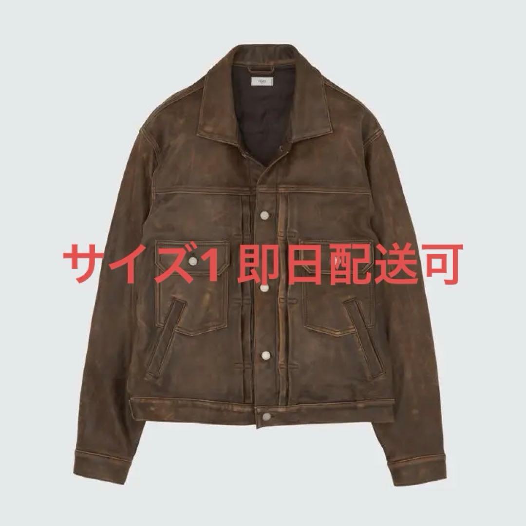 YOKE Cracked Leather Trucker Jacket サイズ1 Cracked Leather Trucker Jacket | YOKE Official Website