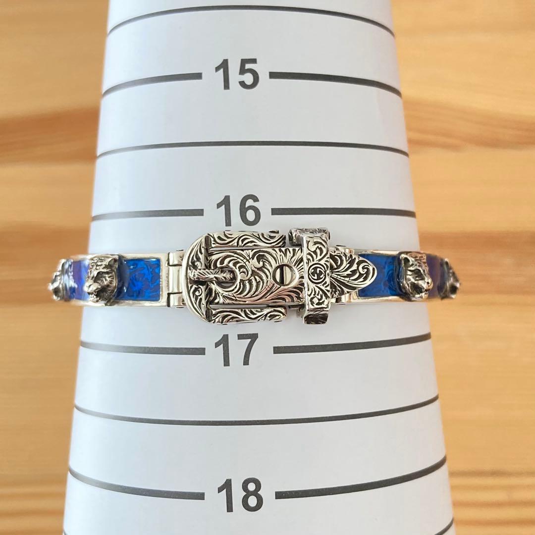 希少 GUCCI タイガーヘッド ガーデン シルバー925 バングル ミケーレ